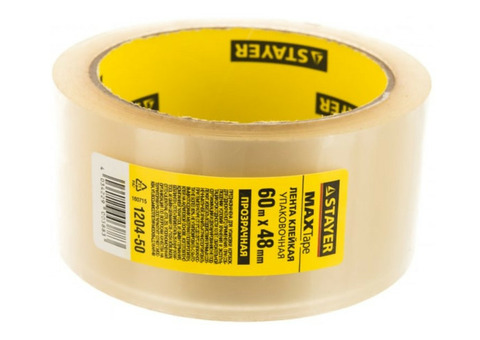 Лента клейкая Stayer Max Tape 1204-50 48мм х 60м