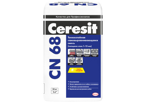 Смесь самовыравнивающаяся Ceresit CN 68 25 кг