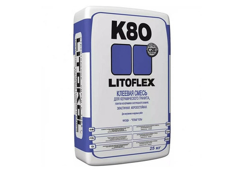 Клей для плитки Litokol Litoflex K80 25 кг