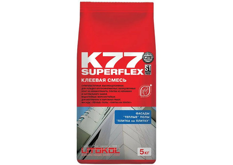 Клей для плитки Litokol SuperFlex K77 5 кг