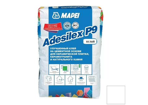 Клей для плитки Mapei Adesilex P9 белый 25 кг