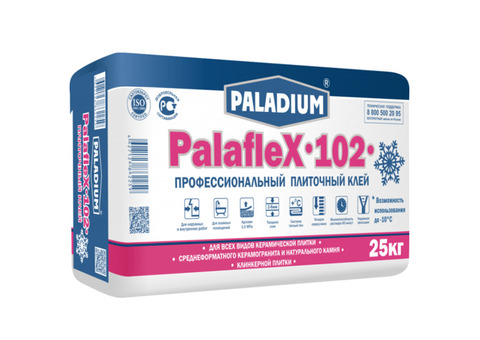 Клей для плитки Paladium PalafleX-102 зима профессиональный 25 кг