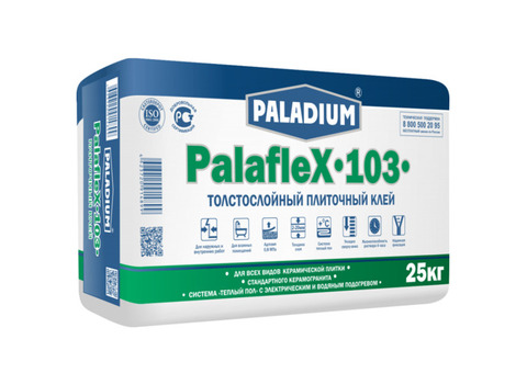 Клей для плитки Paladium PalafleX-103 толстослойный 25 кг