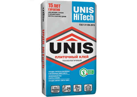 Клей для плитки Unis HiTech 25 кг