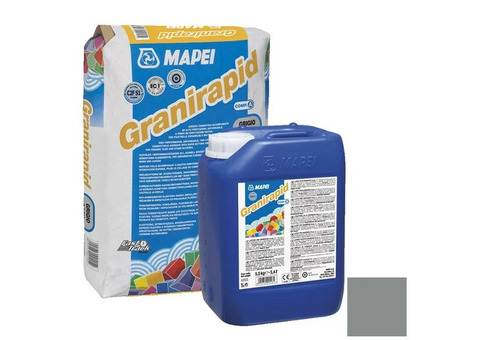 Клей для плитки и камня Mapei Granirapid А+B серый 30,5 кг