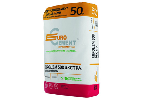 Цемент Eurocement Экстра М500 50 кг