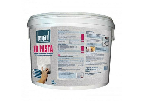 Bergauf LR Pasta, 25 кг, Шпатлевка готовая финишная