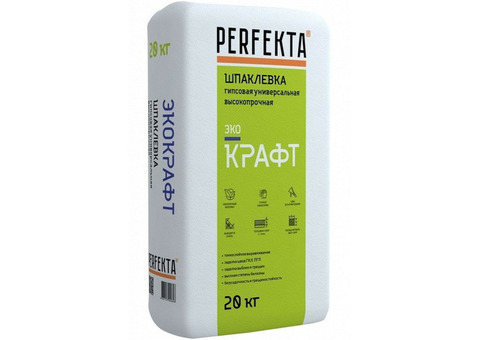 Шпатлевка гипсовая универсальная Perfekta Экокрафт 20 кг