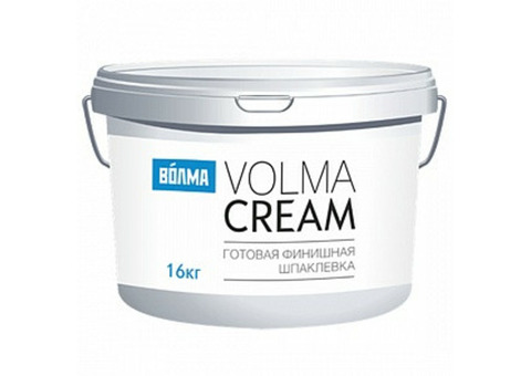 Шпатлевка готовая волма cream, 16 кг