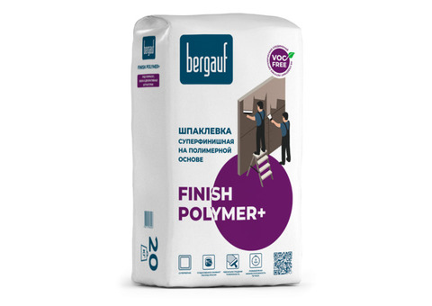 Шпатлевка полимерная Bergauf Finish Polymer+ 25 кг