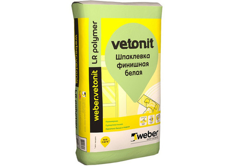 Шпатлевка финишная полимерная Weber.Vetonit LR Polymer белая 20 кг