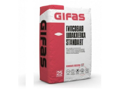 Шпаклевка гипсовая GIFAS Standart 25 кг