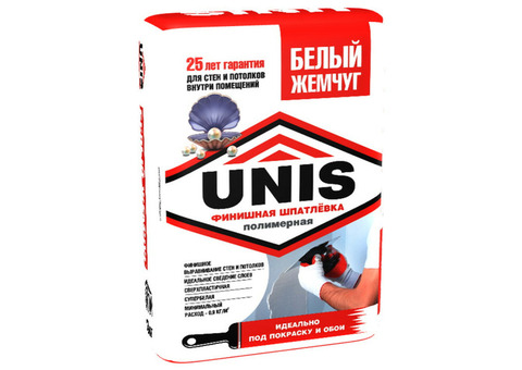 Шпатлевка полимерная Unis Белый жемчуг 5 кг