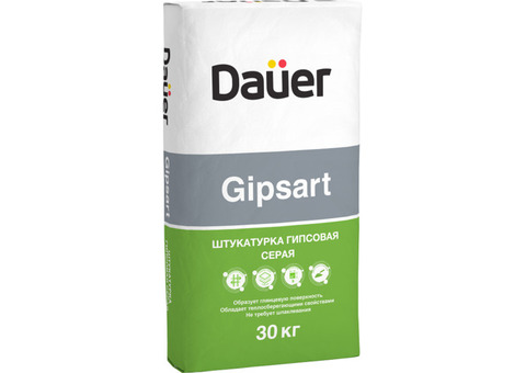 Штукатурка гипсовая Dauer Gipsart 30 кг серая