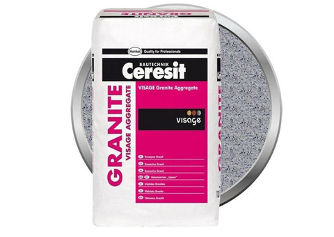 Наполнитель для декоративной штукатурки Ceresit CT 710 Visage Granite Aggregate Sardinia Grey 13 кг