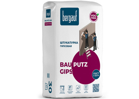 Штукатурка гипсовая Bergauf Bau Putz Gips 30 кг