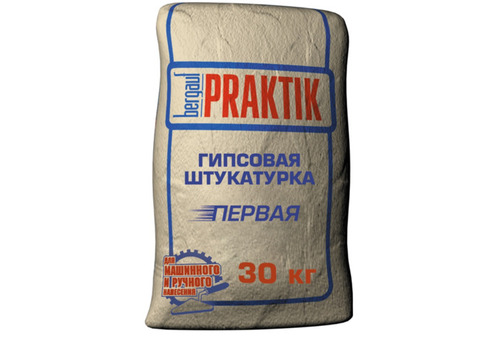 Штукатурка гипсовая Bergauf Praktik Первая 30 кг