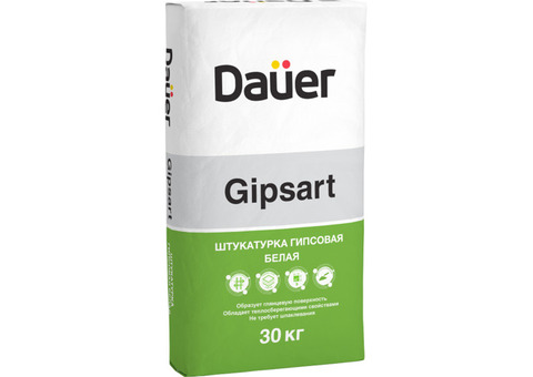 Штукатурка гипсовая Dauer Gipsart 30 кг белая