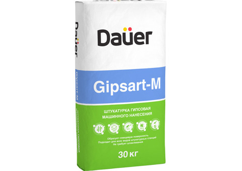 Штукатурка гипсовая Dauer Gipsart-m 30 кг белая