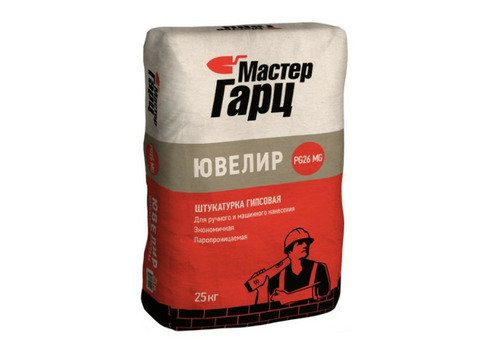 Штукатурка гипсовая Мастер Гарц Ювелир PG26 MG 25 кг