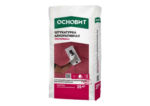 Штукатурка декоративная Основит Экстервэлл OM-1.0 WC 25 кг супербелая