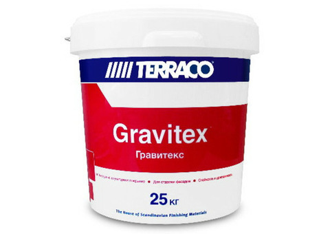 Штукатурка фасадная декоративная Terraco Gravitex Granule 1,5 мм Шуба 25 кг