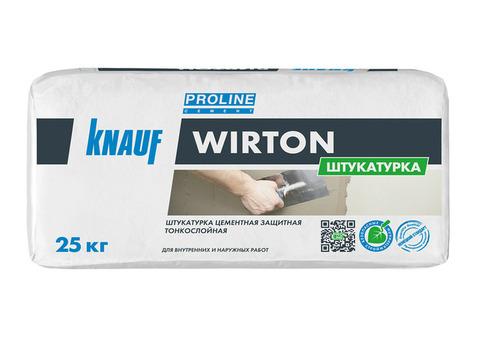 Штукатурка цементная Knauf Виртон 25 кг