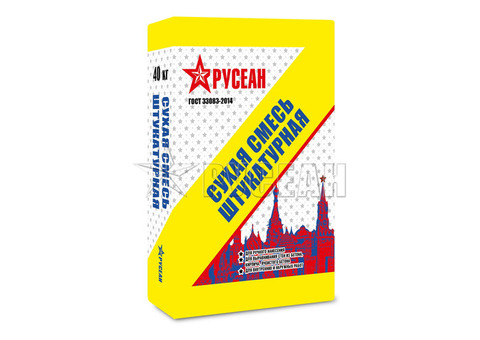 Смесь сухая штукатурная модифицированная Русеан (40кг)