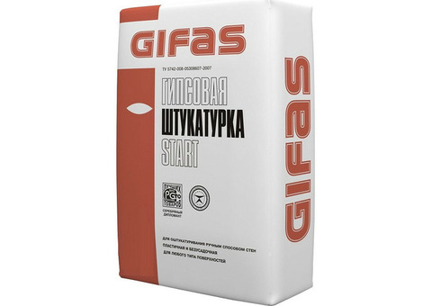 Штукатурка гипсовая GIFAS Start 25 кг