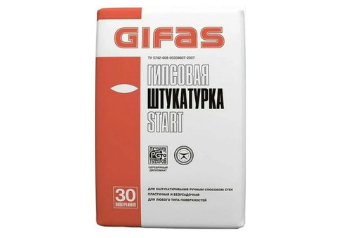 Штукатурка гипсовая Gifas Start 30 кг