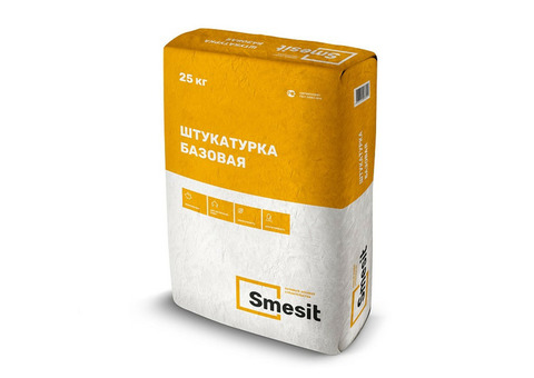 Штукатурка цементная Smesit Базовая 25 кг