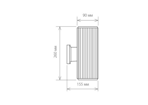 Светильник садово-парковый Elektrostandard 1403 Techno Е27 2х60 Вт черный