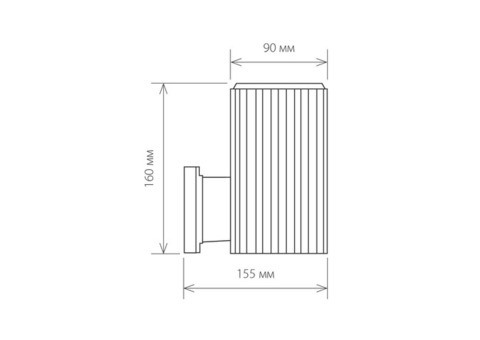 Светильник садово-парковый Elektrostandard 1404 Techno Е27 60 Вт черный