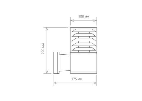 Светильник садово-парковый Elektrostandard 1408 Techno Е27 60 Вт черный