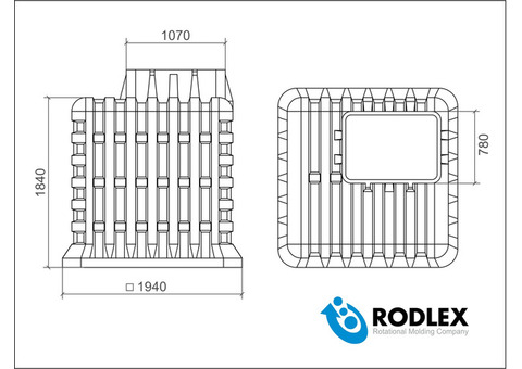 Погреб пластиковый Rodlex Tortila 2.0 R-PKT бесшовный зеленый без крышки