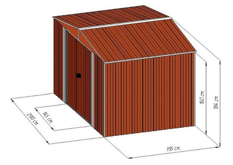 Сарай Barnas металлический 3х2 м