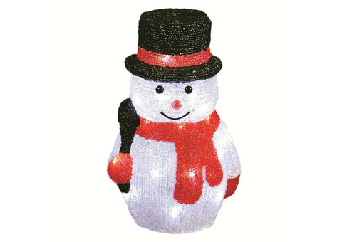 Фигура светодиодная Uniel Снеговик-3 ULD-M1827-030/STA White IP20 Snowman-3