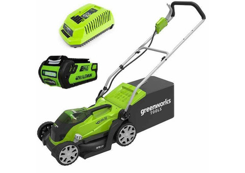 Газонокосилка аккумуляторная Greenworks G-MAX 40V G40LM35K6