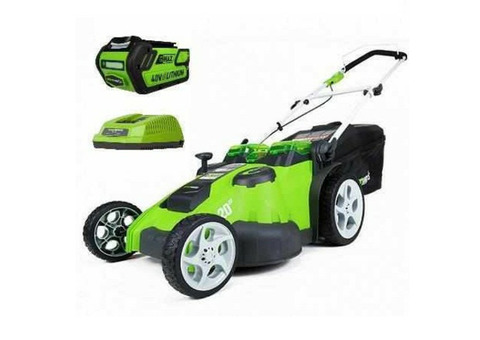 Газонокосилка аккумуляторная Greenworks G-MAX 40V TwinForce G40LM49DBK3