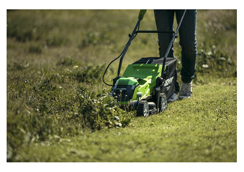 Газонокосилка аккумуляторная Greenworks G40LM35K2