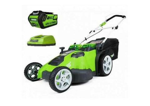 Газонокосилка аккумуляторная Greenworks G40LM49DBK4 TwinForce