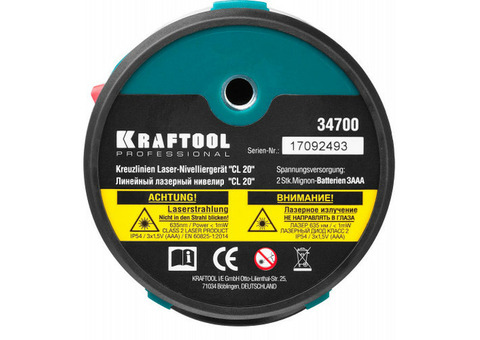 Нивелир лазерный Kraftool CL 20 34700-2 с держателем