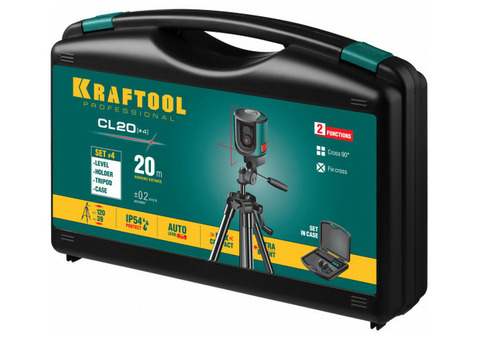 Нивелир лазерный Kraftool CL 20 34700-4_z01 со штативом в кейcе