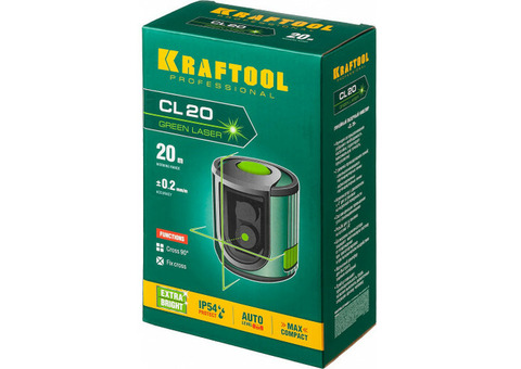 Нивелир лазерный Kraftool CL 20 34701 зеленый луч