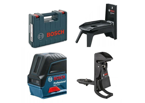 Нивелир лазерный комбинированный Bosch 0601066E02 GCL 2-15 с креплением RM1 и BM3