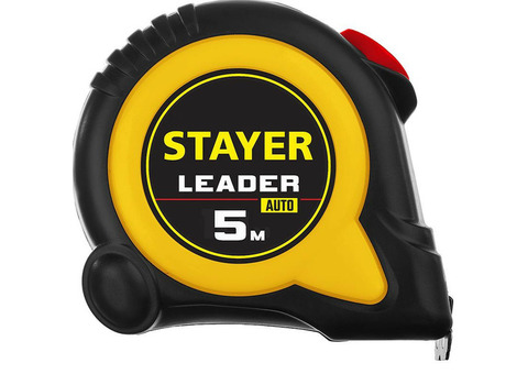 Рулетка с автостопом Stayer Leader 3402-5_z02 5 м х 25 мм