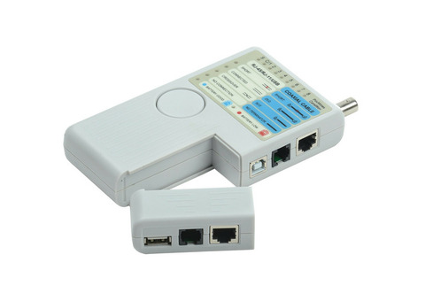 Тестер кабельный ITK WH3468 4 в 1 RJ45/RJ11/BNC/USB с элементом питания