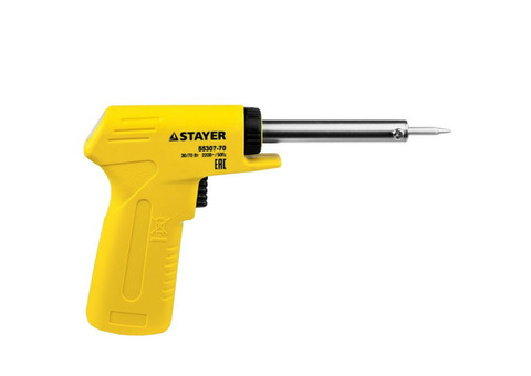 Паяльник Stayer Master 55307-70 70 Вт пистолет c пластмассовой рукояткой