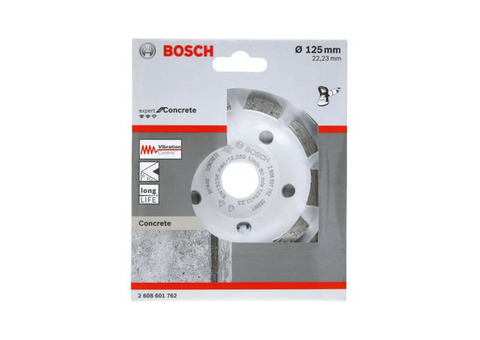 Чашка алмазная зачистная Bosch 2608601762 Expert for Concrete 125х22,2 мм Aquarius Long Life