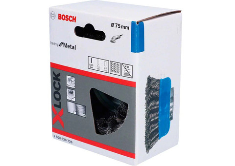 Щетка чашечная для УШМ Bosch X-Lock 2608620726 75 мм